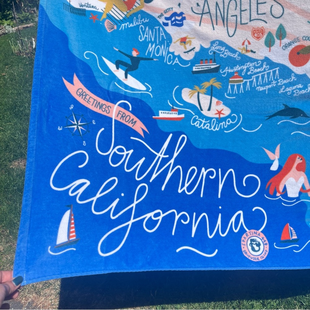 Southern California Beach Towel / extra large / Spartina 449 / LALA + San Diego